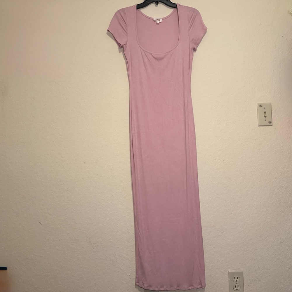 Pink Bodycon Maxi Dress